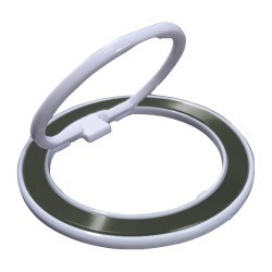Suporte de Anel para Todos Os Smartphones Rotação de 360° Verde/Branco Suporte de Anel para Todos Os Smartphones Rotação de 360° Verde/Branco